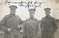 RARE WWI AUTOGRAPH RPPC MAJ. GEN. WILLIAM WEIGEL SIGNED 88TH DIV PHOTO POSTCARD picture