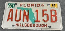 Vintage 198O’s Hillsborough County Tampa Bay FLORIDA License Plate FL Man Cave picture