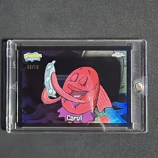 Carol 2025 Topps Chrome SpongeBob Black Refractor #1/10 picture