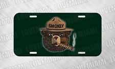 Smokey The Bear Smoking Cigar USA Parks License Plate Auto Car Tag  picture