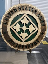 4th Infantry Division Wooden Plaque picture