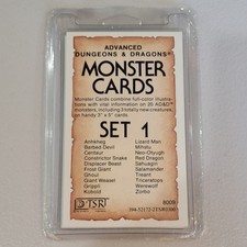 TSR Advanced Dungeons & Dragons Monster Cards Set 1 (1982) 20-Card Set picture