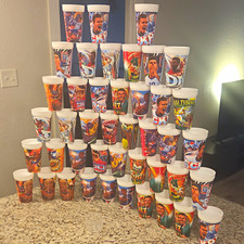 Lot of Multicolor Sports Player Collectible Advertising Cups picture