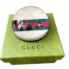 New Authentic GUCCI Logo Paperweight with Web & Horse Bit In Box picture