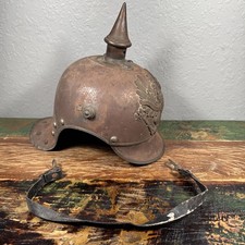 WW1 Helmet German Prussian Pickelhaube Lobster Tail W Strap picture