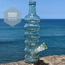 Upcycled Girly Unique Bottle Bong With Matching Bowl picture
