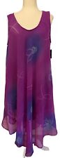 NWT ANA & ROSE WOMEN'S PLUS SZ LINED SLEEVELESS MAXI SUMMER DRESS ONE SIZE picture