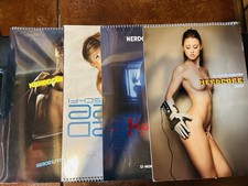 Nerdcore Pin-Up Calendars Lot Of 4 Complete Set 2007 2008 2009 2010, 2 Sealed picture