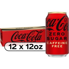 Coca-Cola Zero Sugar Caffeine-Free Fridge Pack Cans 12oz Soda NEW 🚚 picture