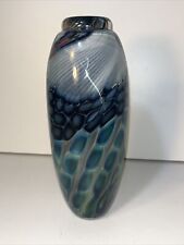 Vintage Steve Main Signed 1984 Hand Blown Art Glass  7.5” picture