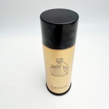 Vintage Lanvin My Sin Eau De Lanvin Gold Metal Bottle 1 1/3 oz France Splash picture