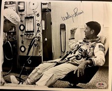 Wally Schirra NASA Astronaut Apollo 7 signed 8x10 photo PSA/DNA auto  picture