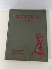 1958 Natrona County High School Yearbook Casper, Wyoming The Mustang Signed picture