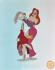 DISNEY JESSICA & ROGER RABBIT Sericel Animation Art Serigraph Cel 11