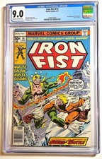 IRON FIST #14 ~ 1st appearance of SABRETOOTH 1977 ~ CGC 9.0 beautiful copy picture