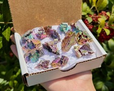 Rainbow Bismuth Crystal Gift Box 8 oz 5  6 Pieces A Grade Bismuth Specim G1N picture