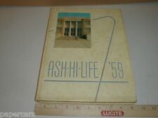 1959 Asheboro High School North Carolina NC Ash-Hi-Life vintage class Yearbook picture