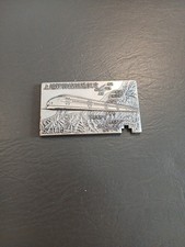 Metal Commemorative Ticket Opening Joetsu Shinkansen Bullet Train Japan 1982 picture