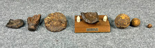Antique 1863 Gettysburg Battle Relics Collection Shell Fragments Bullets Display picture