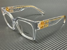 MIU MIU MU 04UV 2AZ1O1 Crystal Women's 52 mm Eyeglasses picture