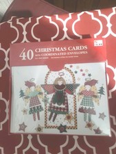 Vintage Style Christmas Cards Set Of 40 Sealed And New picture