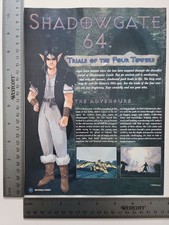 Shadowgate 64 Original Print Ad / Poster Game Gift Art picture