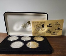 RARE Disney 5-Coin Silver International Set / COA / Boxed / L.Edition 282/500 picture