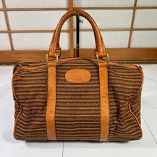 PRADA Women Bag Boston Logo Jacquard Travel Large Capacity VHTF Designer Collect picture