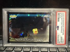 2025 Topps Chrome SpongeBob Sapphire The Bikini Bottom Triangle Black 7 /10 picture
