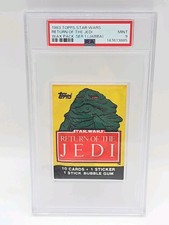 1983 Topps Star Wars Return of the Jedi Series 1 Wax Pack JABBA PSA 9 MINT picture