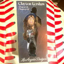 Clayton Kershaw Los Angeles Dodgers MLB Baseball Bobblehead Unopened last out picture