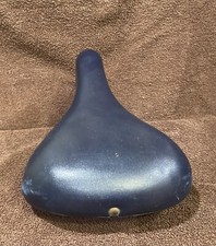 Pre Owned Vintage Black Stamped TROXEL BICYCLE SEAT USA picture