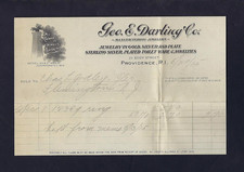 1915 Geo. E. Darling Co. Providence RI Jewelry Billhead, Antique Ephemera picture