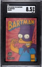 Bartman Bart Simpson Lenticular 1994 Skybox Wiggle SGC 8.5 insert picture
