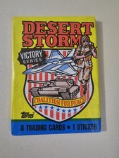 1991 Topps Desert Storm Trading Cards Unopened Wax Pack - Victory Series picture