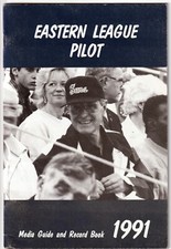 GEORGE HW BUSH 1991 Minor League Baseball Media Guide President Hagerstown Suns picture