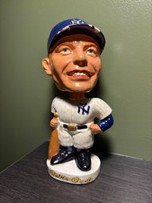 Vintage 1960's Mickey Mantle Round White Base Bobblehead Nodder picture