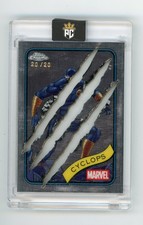 2025 Topps Chrome Marvel Cyclops #107 Stainless Steel Clawed Refractor /20 (G) picture