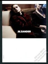 2001 Jilsander Jil Sander woman's red velvet shirt photo vintage fashion ad picture