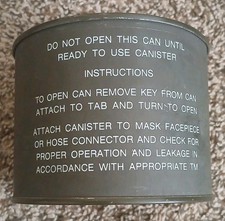 USGI C2 Chemical Biological Mask Canister Gas Mask Filter 40mm NATO Sealed 1990 picture