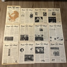 WWII US Navy Dope Sheet Newspaper NAS Norfolk VA Lot Of 12 Pin Up picture