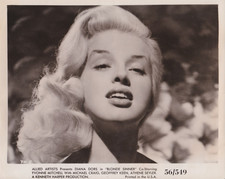 1957 Press Photo Blonde Actress Diana Dors stars in 