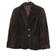 Escada Women's Brown Velour Tailored Jacket Notch Lapel Size 36/M Used (Ages 14+ picture