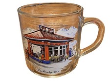 Gulf Oil Mug Vintage Collector’s Series Clear 8 Ounce Coffee picture