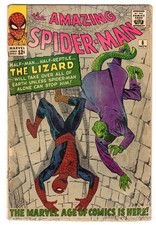 Amazing Spider-Man 6 1963 Marvel Comics G- 1.8 *See Description* 1st App Lizard picture