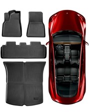 Bsteciar Tesla Model Y Floor Mats Set (4pcs) - Anti-All Weather Mat picture