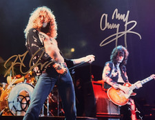 LED ZEPPELIN Band Signed (Page, Plant) 8x10