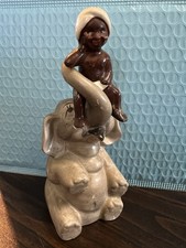 Vintage The Elephant Boy Salt and Pepper S&P Set Japan 1950s MCM picture