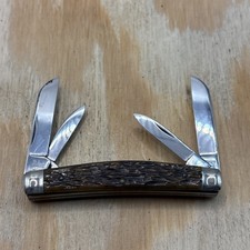 Vintage Camillus New York USA 1946-1950 “91” Greenbone Congress Knife Excellent picture