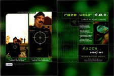 1999 • RAZER BoomSlang  • 2 Page Print Ad • Video Game Sadam Hussain 90s LA.28 picture